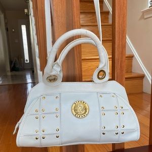 Ripani White Leather Handbag Italy